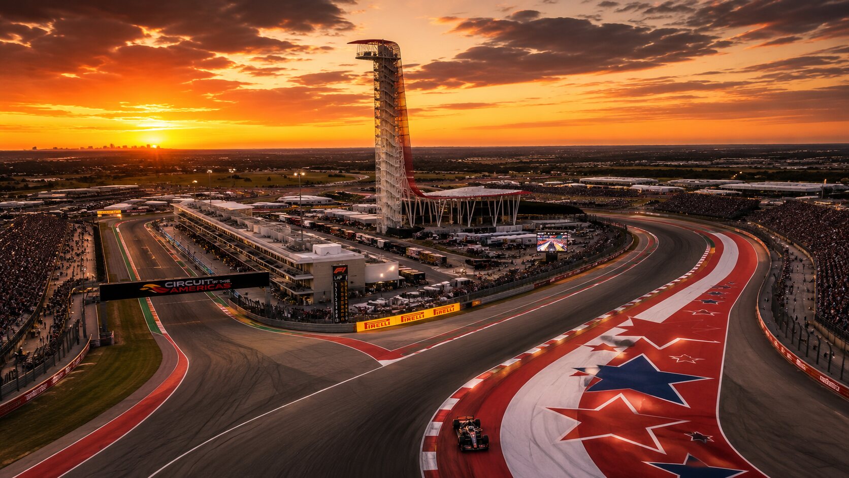 Circuit of the Americas Formula 1 racetrack in Austin, Texas