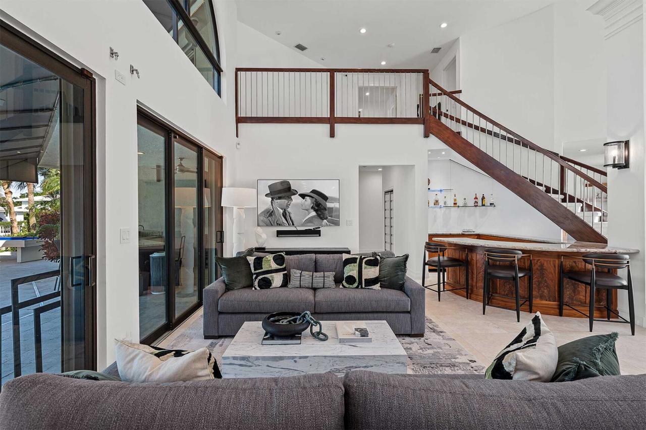 Interior da casa em Miami