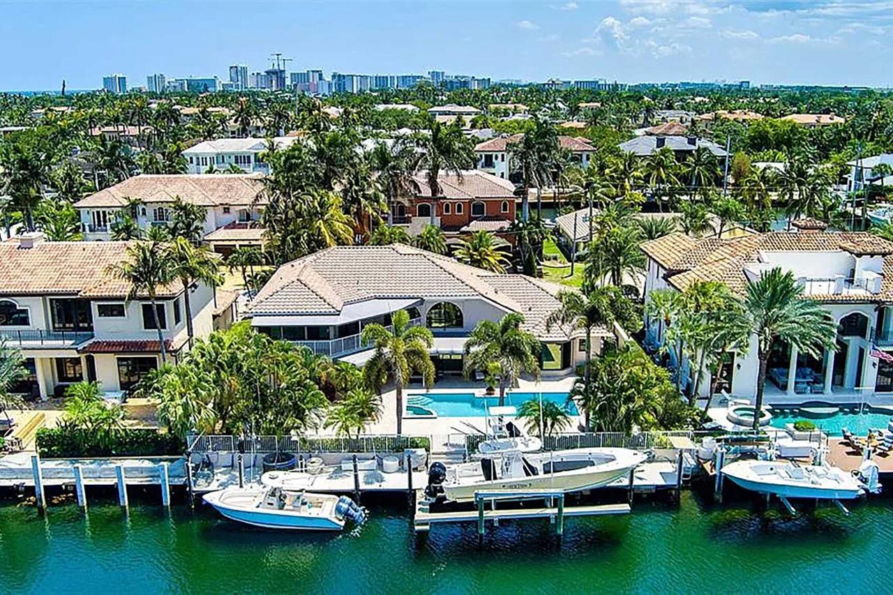 Espaço social da casa em Miami
